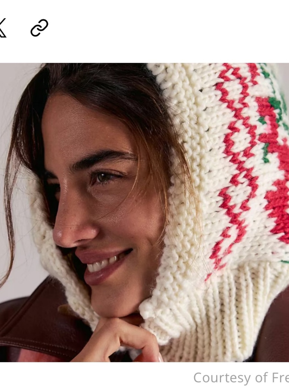 Free People Rose Frost Hood